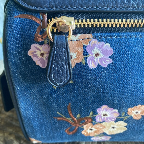 COACH DENIM FRL PRINT CROSSBODY - Picture 2 of 9